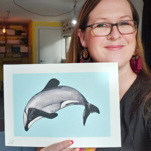 Maui Dolphin Art Print