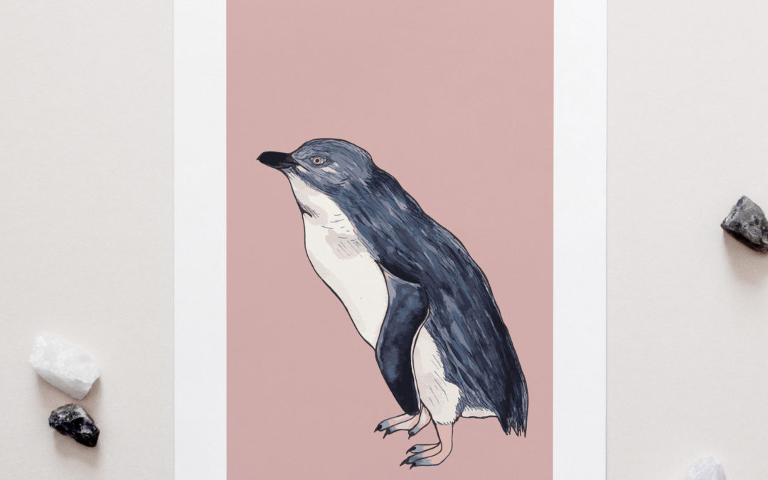 Little Blue Penguin Art Print
