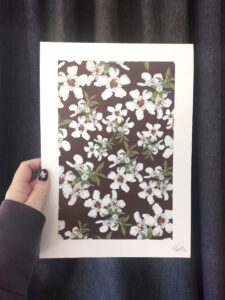 Manuka Art Print - NZ Native Flowers
