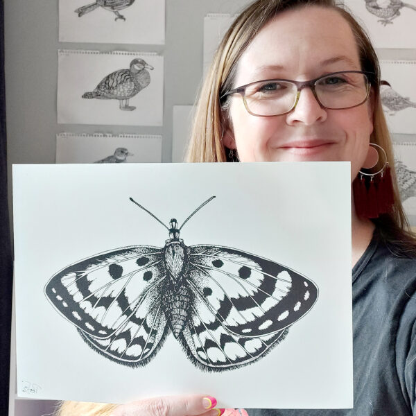 Spotty Moth Art Print