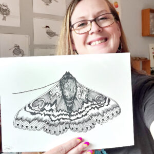 Furry Moth Art Print