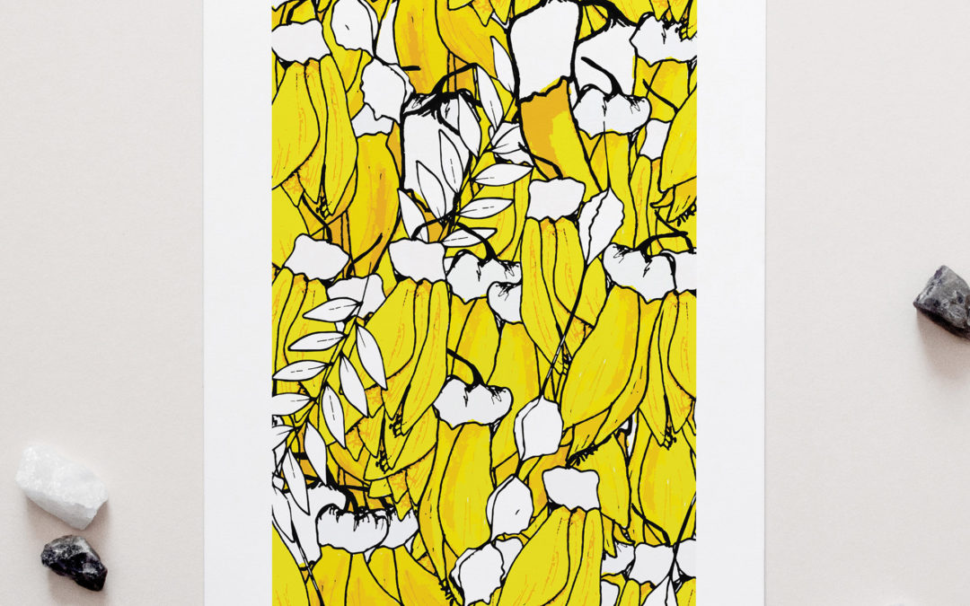 Kowhai Yellow Art Print