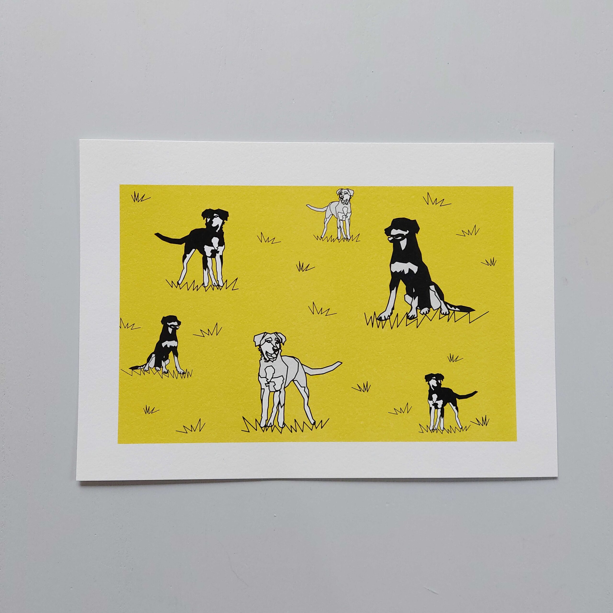 Working Farm Dogs Art Print