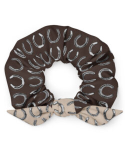 Lucky Horseshoes Scrunchie
