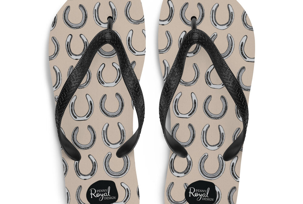 Lucky Horseshoes Jandals / Flip-Flops