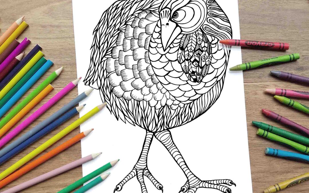 Takahe Coloring Page – Digital Download