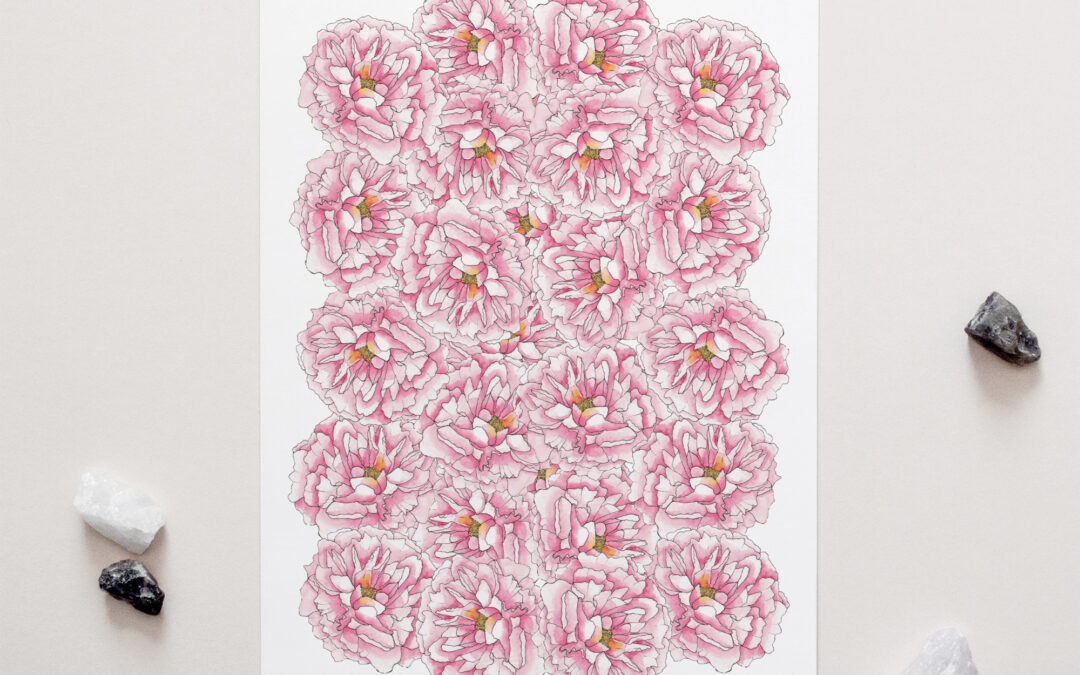 Pink Peonies Art Print