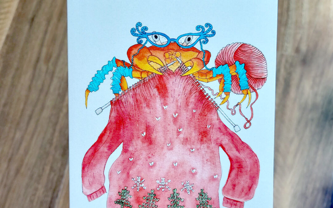 Cathy the Crab Greeting Card