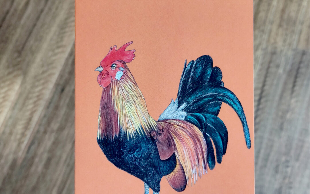 Rooster Greeting Card