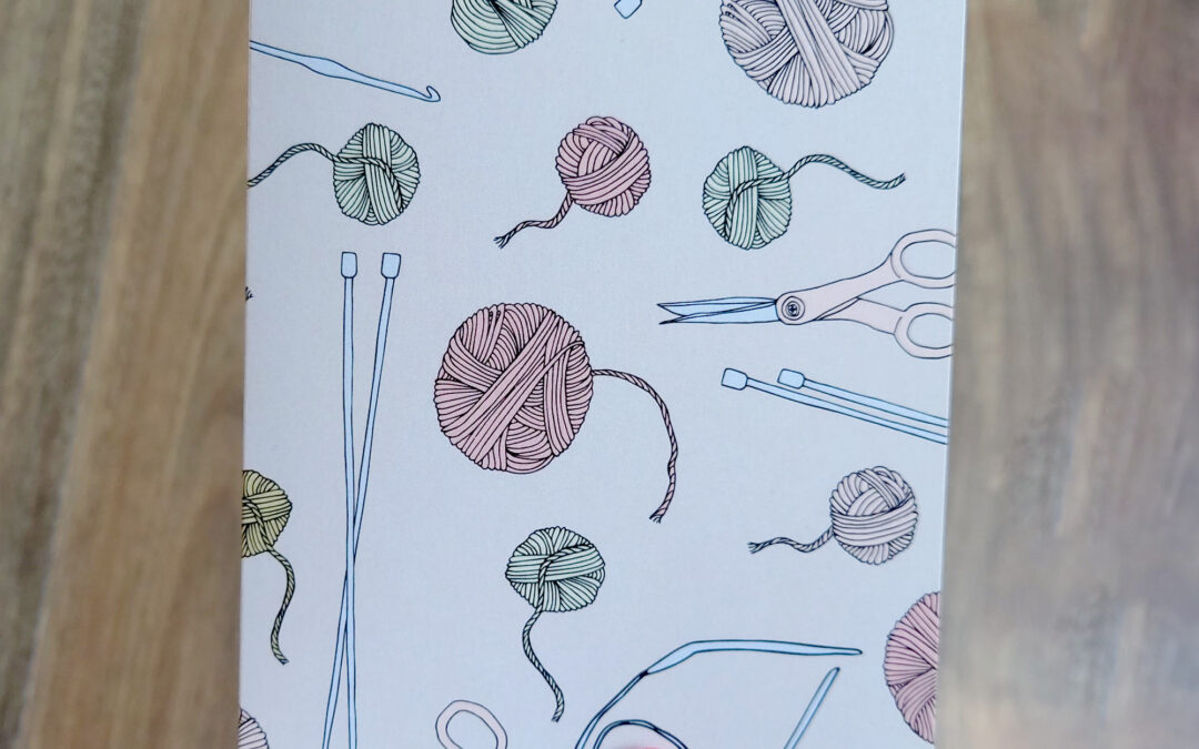 Knitting Greeting Card