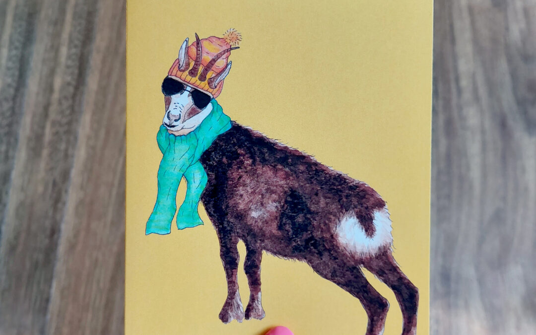 Channy the Chamois Greeting Card