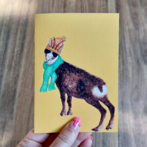 Channy the Chamois Greeting Card