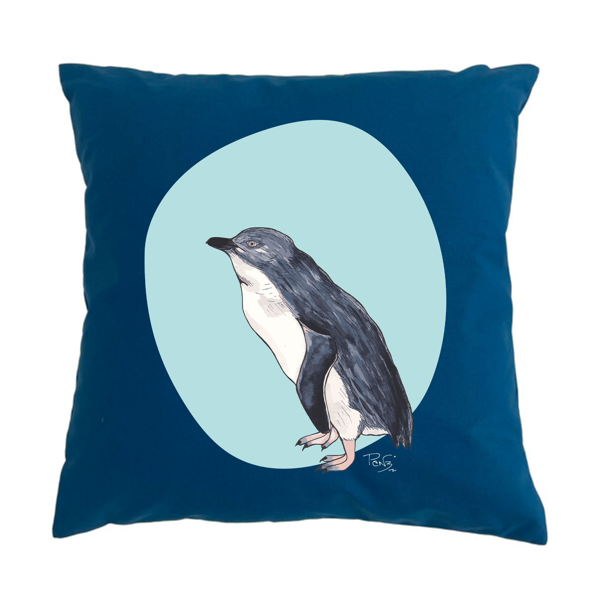homewares, cushion cover, penny royal design, little blue penguin