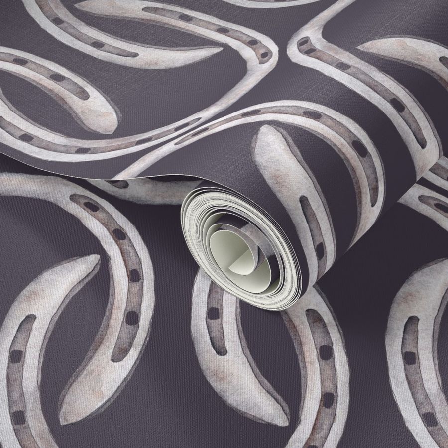 good vibes collection, collections, penny royal design, spoonflower, lucky horseshoes, wallpaper