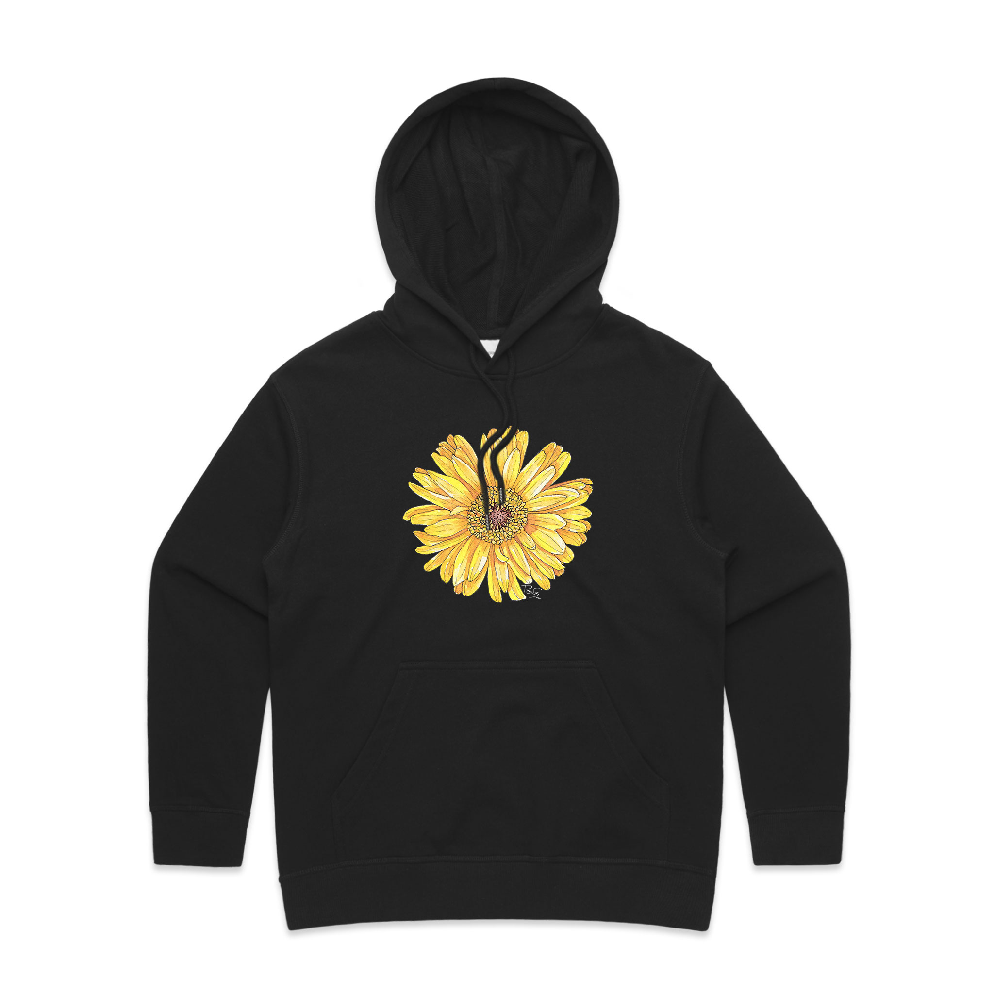 good vibes collection, collections, penny royal design, doodlewear, Happy Yellow Gerbera
