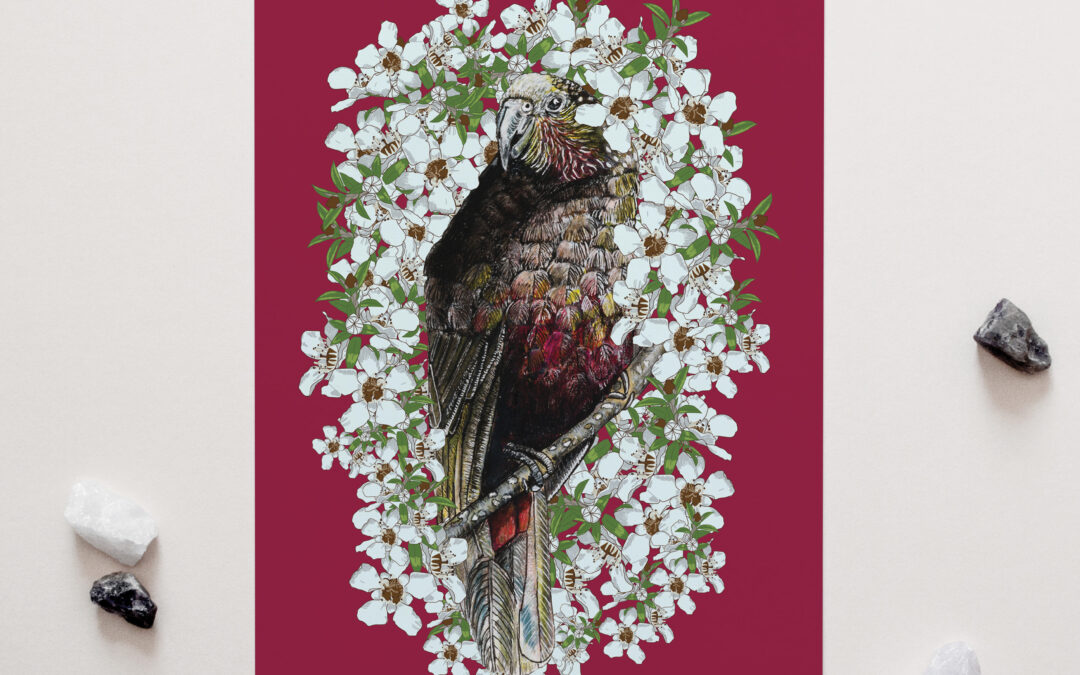 Kaka + Manuka Art Print