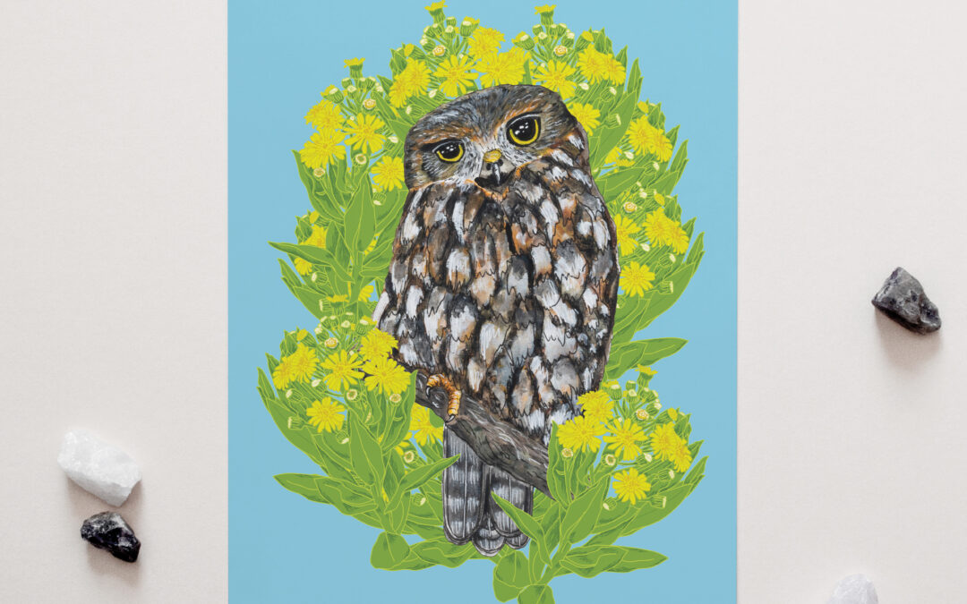 Ruru + Rautini Art Print