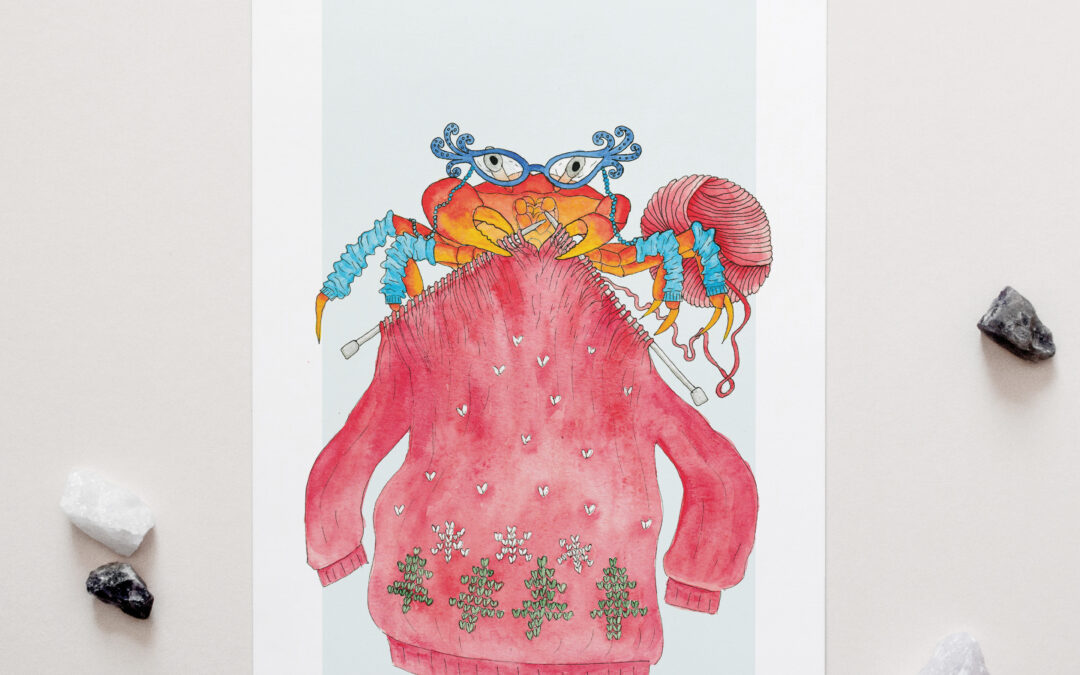 Cathy the Crab Art Print
