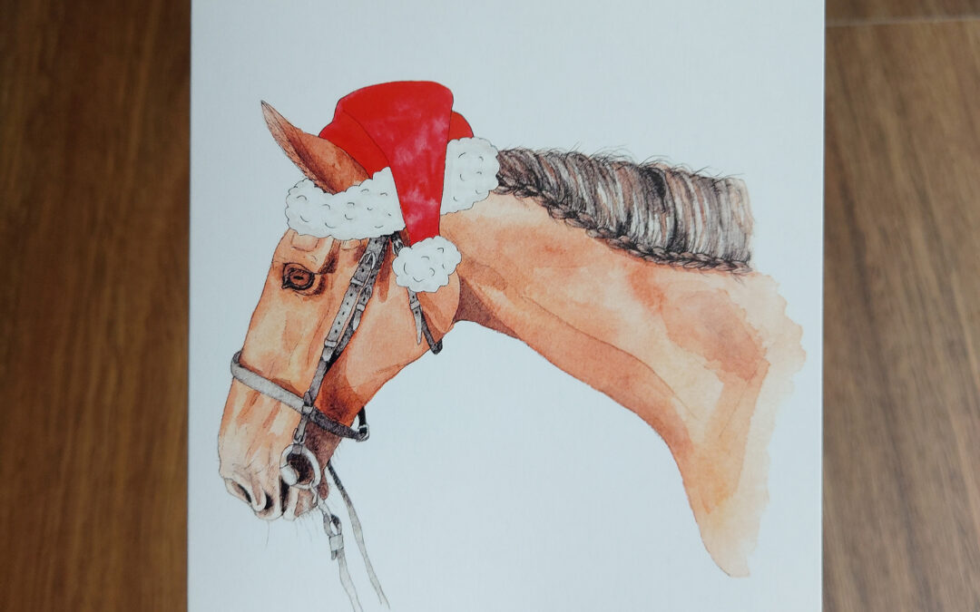 Santa Hooves Greeting Card