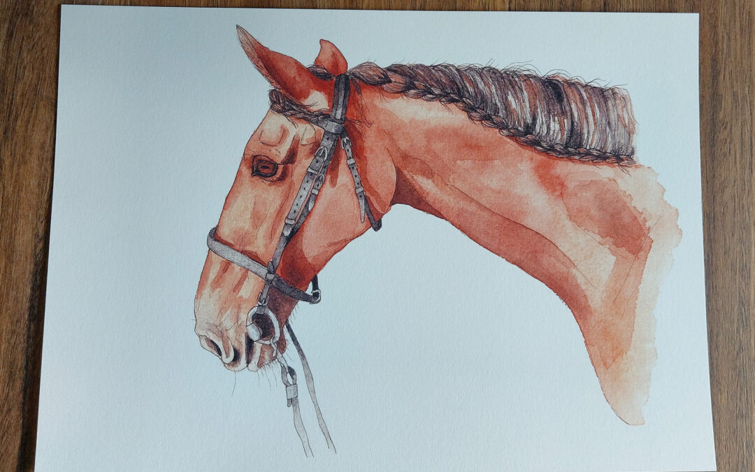 Theo Horse Art Print