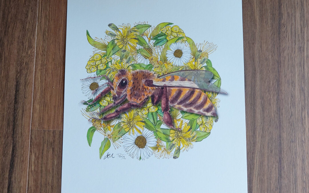 Honey Bee Print