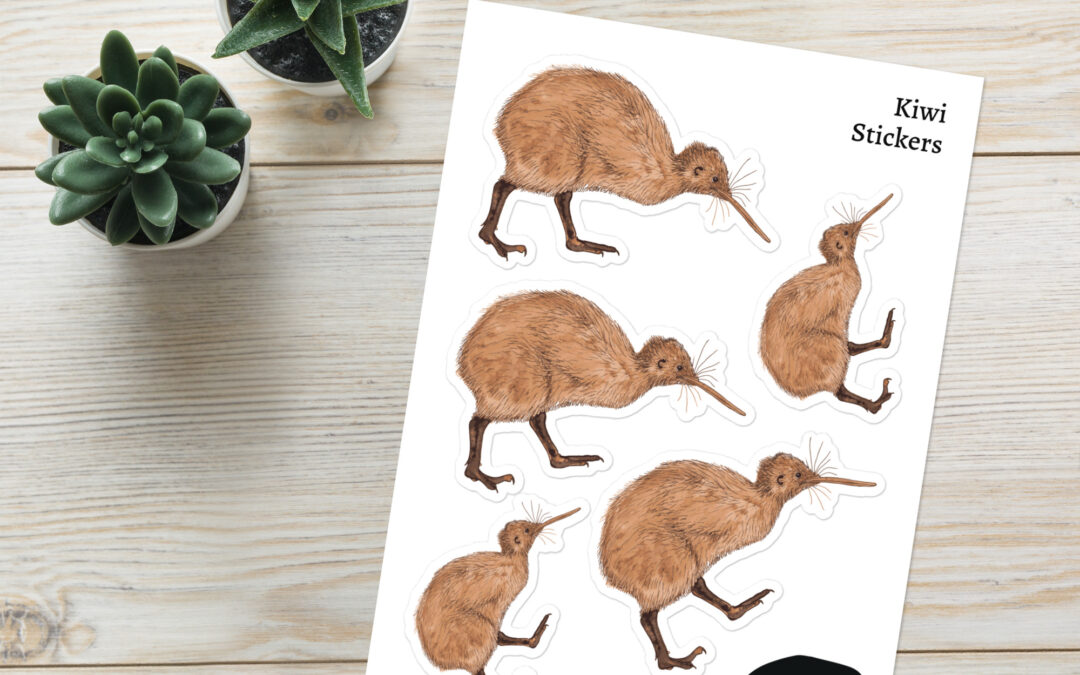 Kiwi Sticker sheet