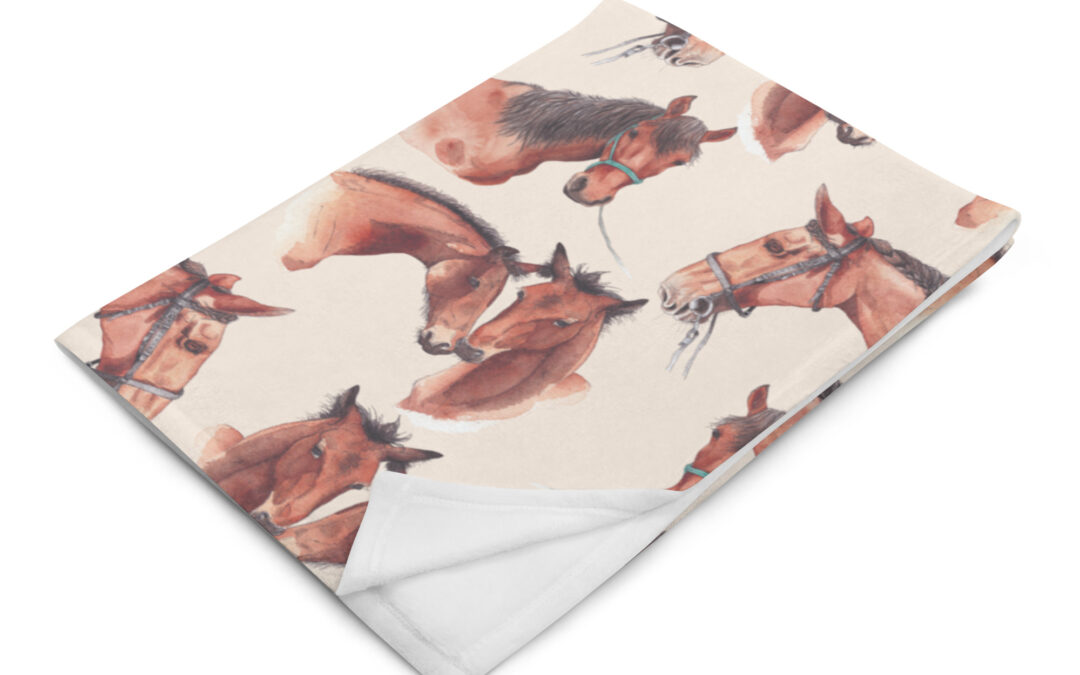 Horses Throw Blanket