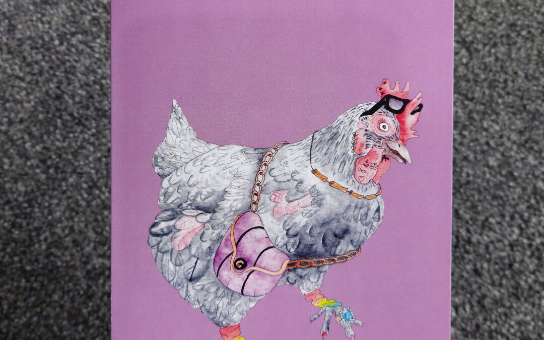 Clarice the Chicken Greeting Card