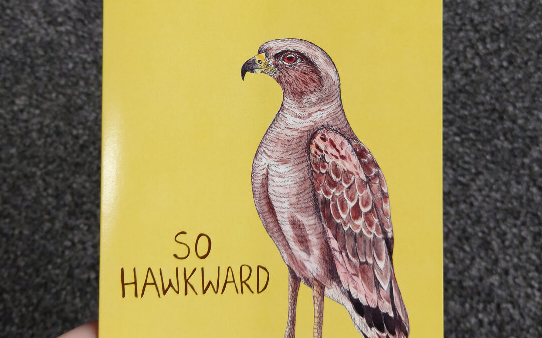 So Hawkward Greeting Card