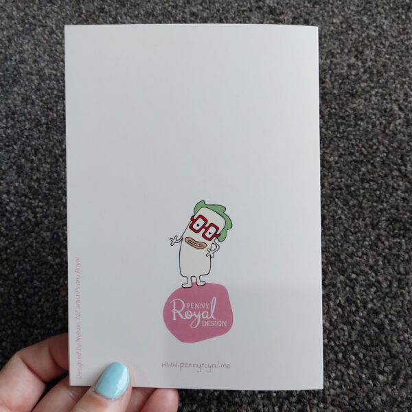 greeting cards, penny royal design, sassy but sweet, fun, humorous, character, handdrawn