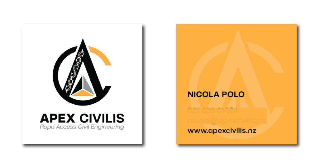 Graphic Design project by Penny Royal Design: Create a Logo, brand elements and business card for a Rope Access Civil Engineer.