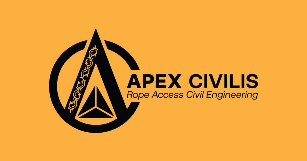 Apex Civilis Logo Design project by Penny Royal Design: Create a Logo, brand elements and business card for a Rope Access Civil Engineer.