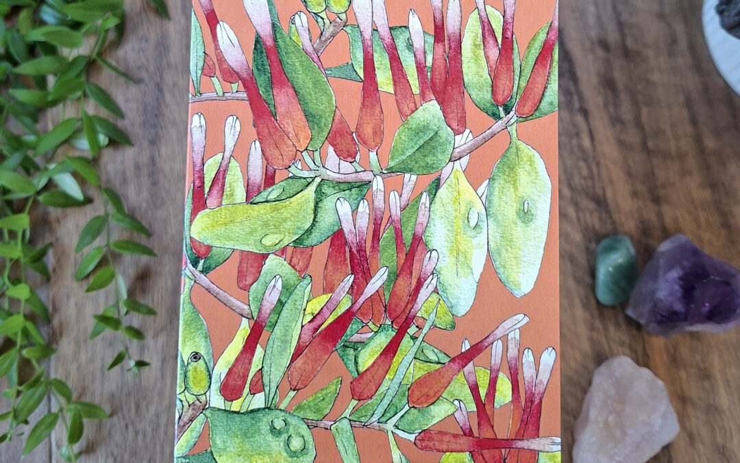 Pirirangi NZ Mistletoe Greeting Card