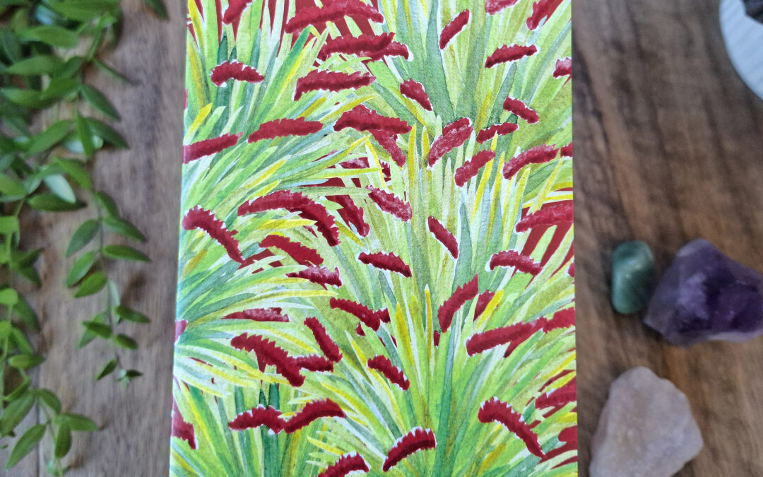 Poor Knights Lily NZ Native Botanical Greeting Card
